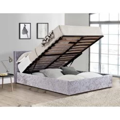 Birlea Berlin Crushed Velvet Ottoman Bed Frame