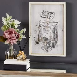 Dunelm Glam Perfume Bottle Framed Print