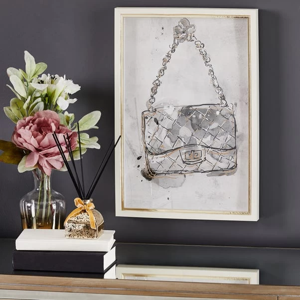 Dunelm Glam Handbag Framed Picture 3 Dunelm Glam Handbag Framed Picture
