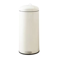 Dunelm Cream 30 Litre Pedal Bin