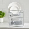 Dunelm 2 Tier Chrome Dish Drainer And Cutlery Holder -Comfortable Home 30646901