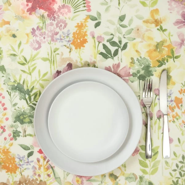 Dunelm By The Metre Ayelsbury Natural Floral PVC 4 Dunelm By The Metre Ayelsbury Natural Floral PVC - Image 2