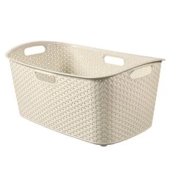 Curver My Style Cream 50 Litre Laundry Basket 11 Curver My Style Cream 50 Litre Laundry Basket -Comfortable Home 30651697 alt03