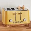 Dunelm Contemporary 4 Slice Ochre Yellow Toaster -Comfortable Home 30662542