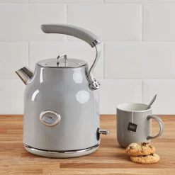 Dunelm Retro 1.7L 3KW Grey Kettle