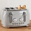 Dunelm Retro 4 Slice Grey Toaster -Comfortable Home 30662548