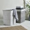Dunelm Versailles White Square Laundry Basket 2 Dunelm Versailles White Square Laundry Basket -Comfortable Home 30672760