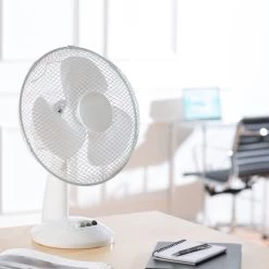 Dunelm 12" White Desk Fan
