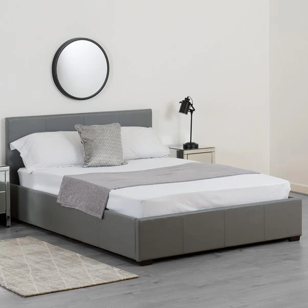 Seconique Waverley Grey Faux Leather Ottoman Bed 3 Seconique Waverley Grey Faux Leather Ottoman Bed