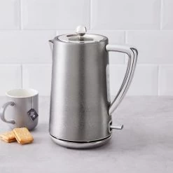 Dunelm Crackled Effect 1.7L 3kW Steeple Grey Kettle