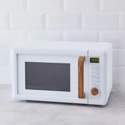 Dunelm White Contemporary Microwave