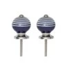 Dunelm Ceramic Swirl Set Of 2 Door Knobs