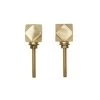 Dunelm Geo Brass Set Of 2 Door Knobs -Comfortable Home 30693681