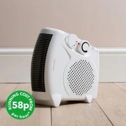 Dunelm 2000W Flat Fan Heater