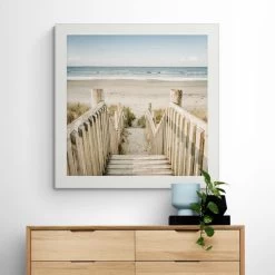 Dunelm Beach Pathway Framed Print