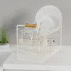 Dunelm Cream And Bamboo Two Tier Drainer -Comfortable Home 30713123