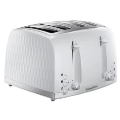 Russell Hobbs Honeycomb 4 Slice Toaster White -Comfortable Home 30713878 alt03
