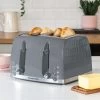 Russell Hobbs Honeycomb 4 Slice Toaster Grey