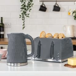 Russell Hobbs Honeycomb 4 Slice Toaster Grey 9 Russell Hobbs Honeycomb 4 Slice Toaster Grey -Comfortable Home 30713880 alt01