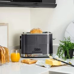 Russell Hobbs Geo Steel 2 Slice Toaster -Comfortable Home 30714031 alt02