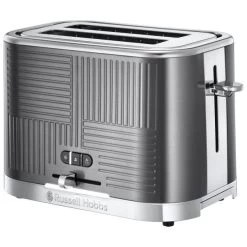 Russell Hobbs Geo Steel 2 Slice Toaster -Comfortable Home 30714031 alt03