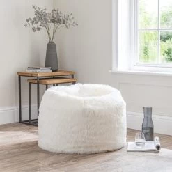 Dunelm Snowball White Bean Bag