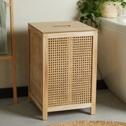 Dunelm French Cane Laundry Hamper