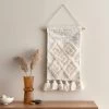 Dunelm Inca Tufted Cream Wall Hanging, 30cm X 60cm