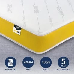 Jay-Be JayBe Simply Kid's Medium Anti Allergy Foam Free Pocket Sprung Mattress