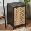 Dunelm French Cane Black Laundry Hamper -Comfortable Home 30747345