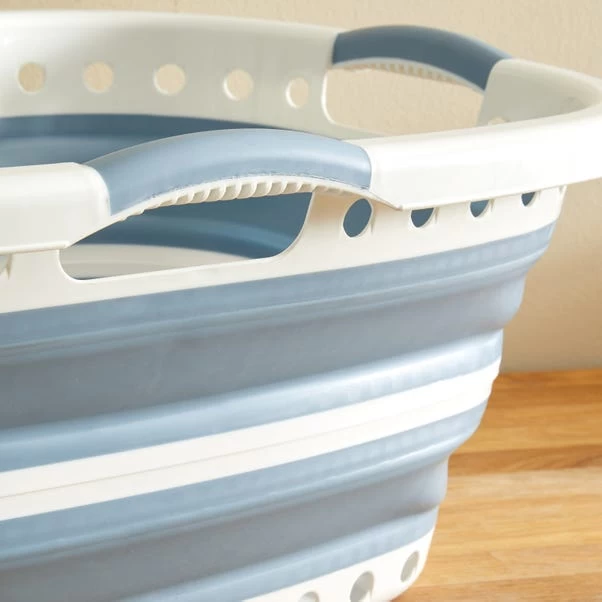 Dunelm Collapsible Hip Laundry Basket 5 Dunelm Collapsible Hip Laundry Basket - Image 3