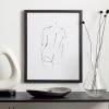 Dunelm Standing Nude Framed Print