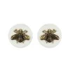Dunelm Pack Of 2 Brass Bee Round Drawer Knobs