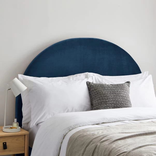 Dunelm Walter Faux Linen Headboard Folkstone Blue 3 Dunelm Walter Faux Linen Headboard Folkstone Blue