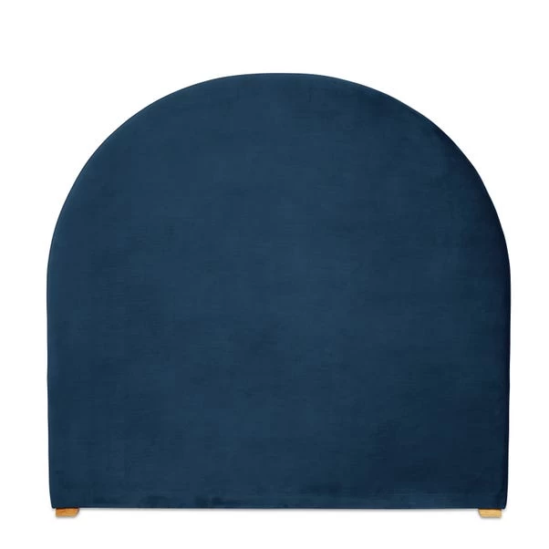 Dunelm Walter Faux Linen Headboard Folkstone Blue 4 Dunelm Walter Faux Linen Headboard Folkstone Blue - Image 2