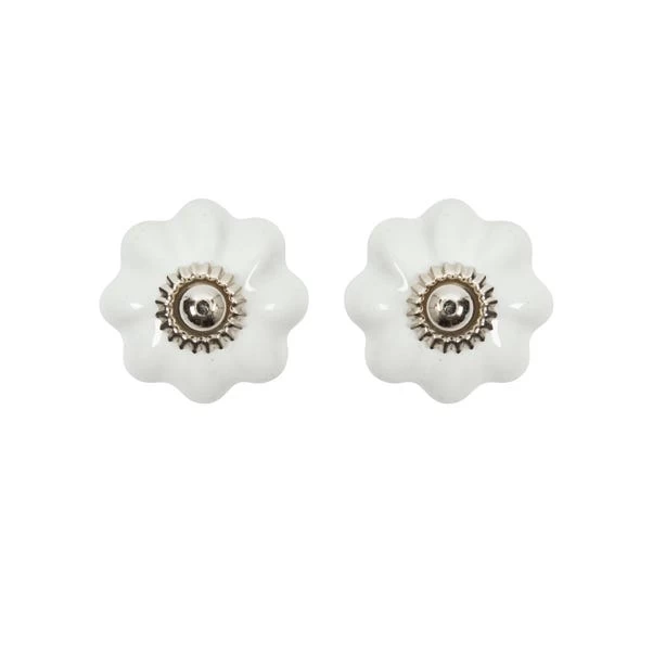 Dunelm Pack Of 2 Ceramic Floral White Door Knobs 3 Dunelm Pack Of 2 Ceramic Floral White Door Knobs