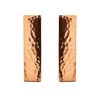 Dunelm Pack Of 2 Rose Gold Rectangular Door Knobs