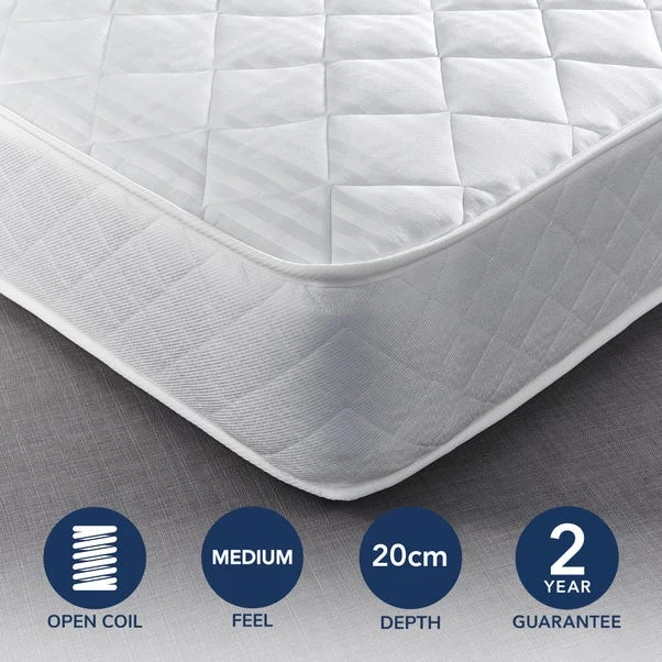 Dunelm Everyday Open Coil Mattress 3 Dunelm Everyday Open Coil Mattress