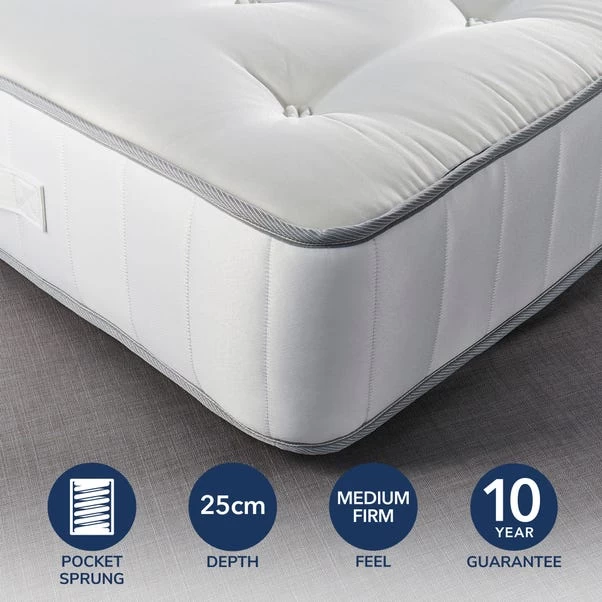 Fogarty Dreamy Comfort Wool 1500 Pocket Sprung Mattress 3 Fogarty Dreamy Comfort Wool 1500 Pocket Sprung Mattress