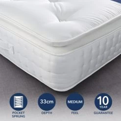 Fogarty Dreamy Comfort Pillow Top 1000 Pocket Sprung Mattress
