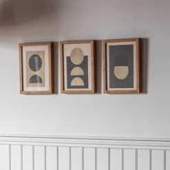 Cedar & Sage Set Of 3 Solar Eclipse Framed Prints