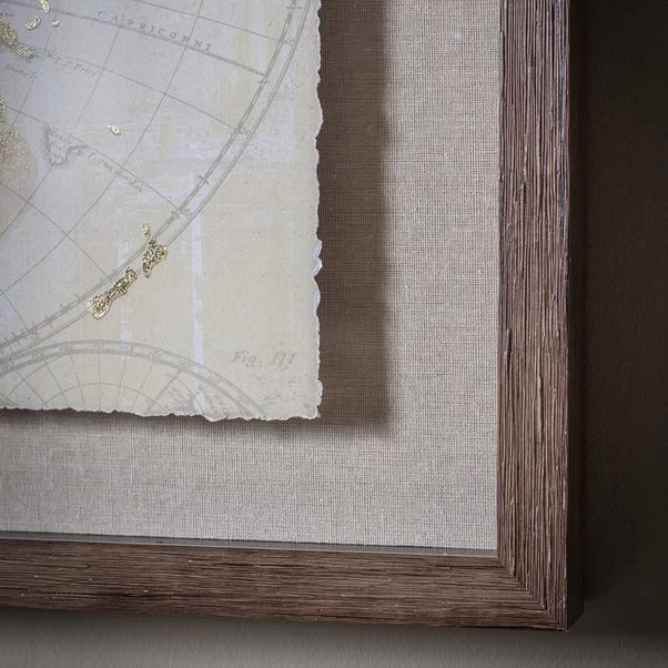 Cedar & Sage Metallic Foil World Map Framed Art 4 Cedar & Sage Metallic Foil World Map Framed Art - Image 2