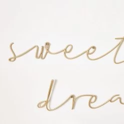 Dunelm Sweet Dreams Metal Wire Words 91cm -Comfortable Home 30765579 alt01