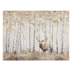 Dunelm Stag Gold Canvas 7 Dunelm Stag Gold Canvas -Comfortable Home 30765920 alt02
