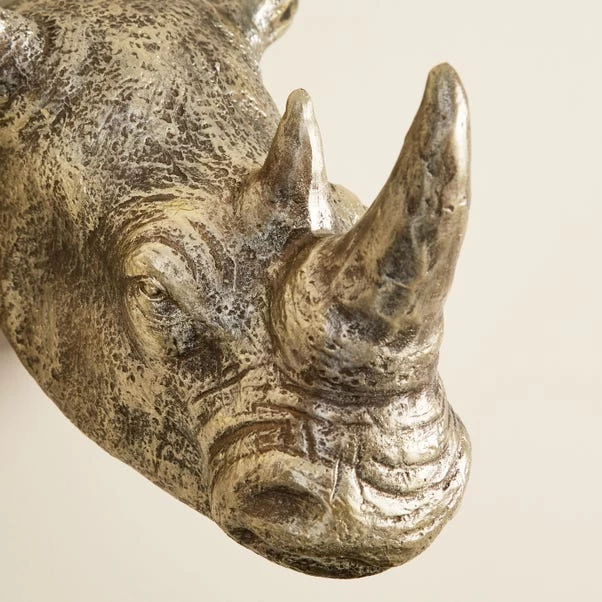 Dunelm Resin Rhino Wall Head 4 Dunelm Resin Rhino Wall Head - Image 2