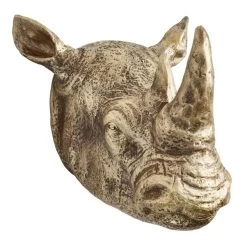 Dunelm Resin Rhino Wall Head 7 Dunelm Resin Rhino Wall Head -Comfortable Home 30765939 alt02