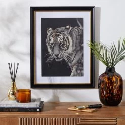 Dunelm Tiger Framed Print