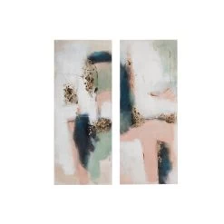 Dunelm Set Of 2 Abstract Blush Panelled Canvases 100x40cm 7 Dunelm Set Of 2 Abstract Blush Panelled Canvases 100x40cm -Comfortable Home 30766125 alt02