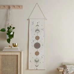 Dunelm Phases Of The Moon Hanging Wall Art 30x100cm