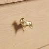 Dunelm Golden Dog Handle